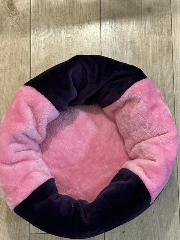 LUXURY FAUX FUR PINK SNUGGLE SACK WITH BASE CUSHION